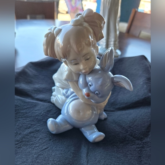 Lladro Other - Nao BY LLADRO - "I Love You So Much"- With Girl With a Bunny 🐰 Daisa 1996